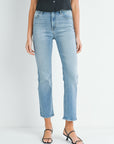 High Rise Soft Stretchy Straight Jeans
