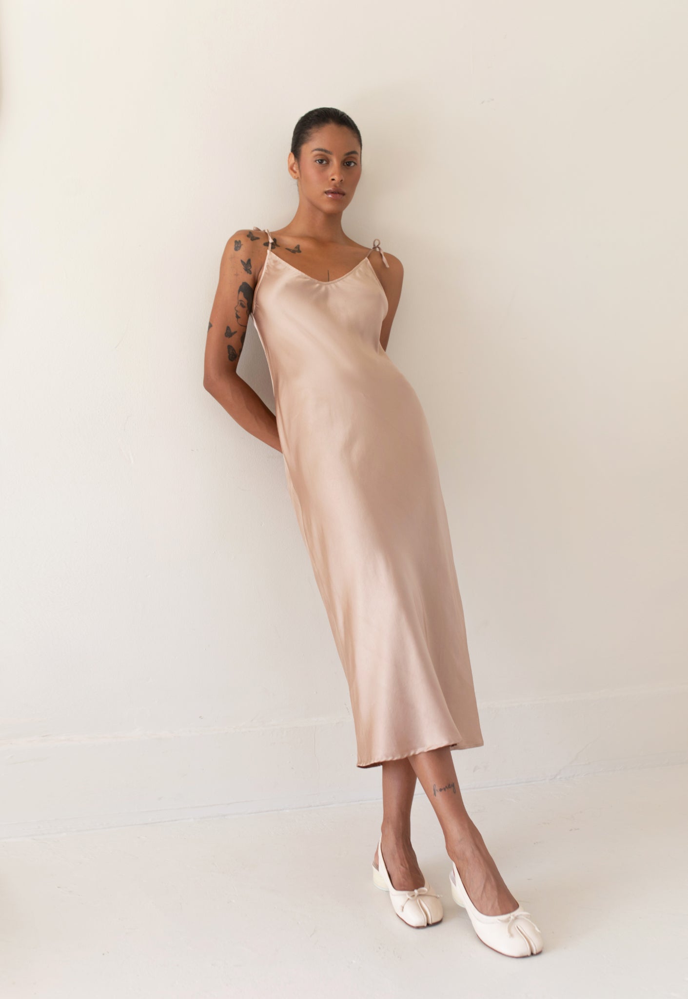 paper silk dress Serene Midi Dress