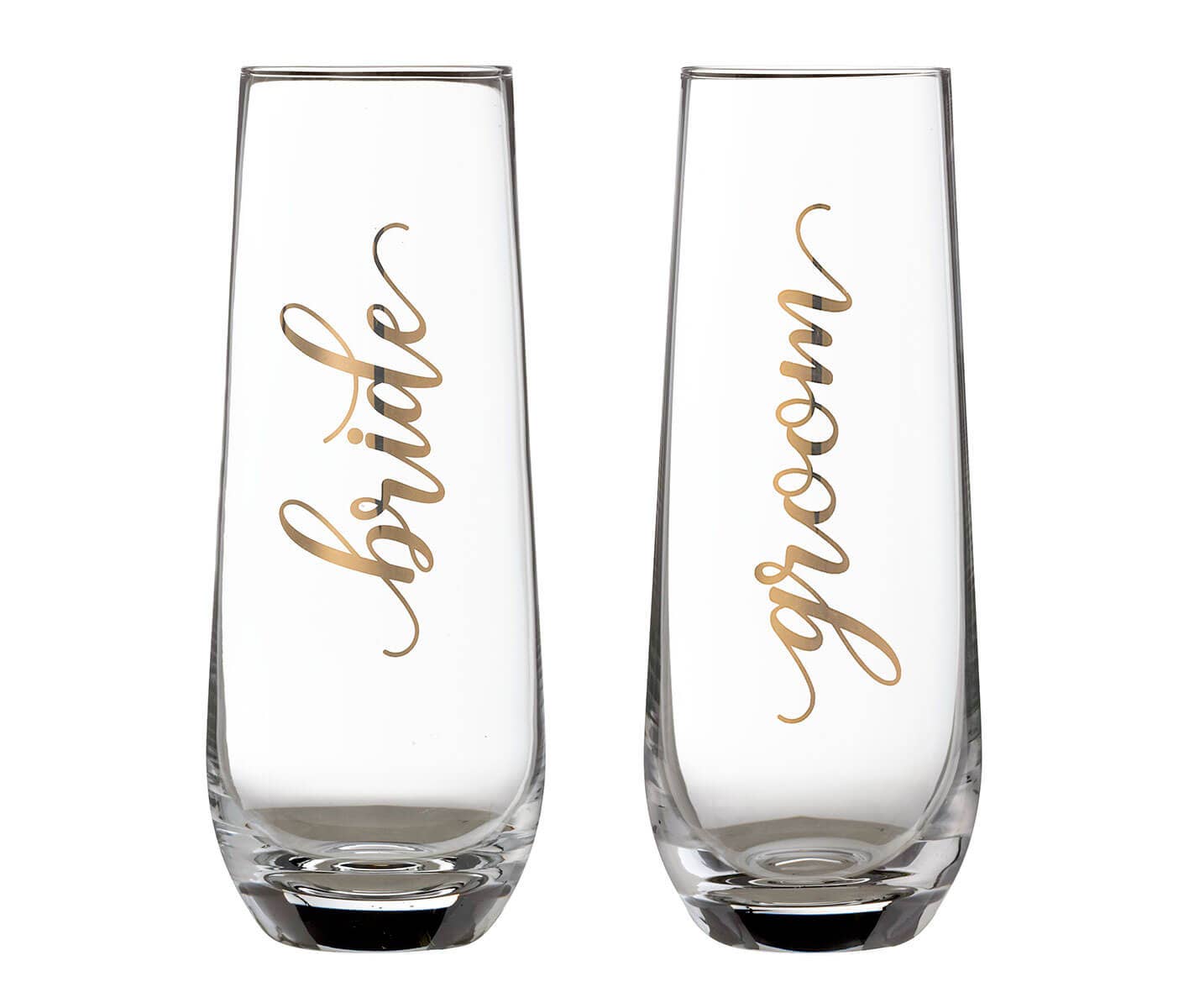 Bride &amp; Groom Champagne Glass Set