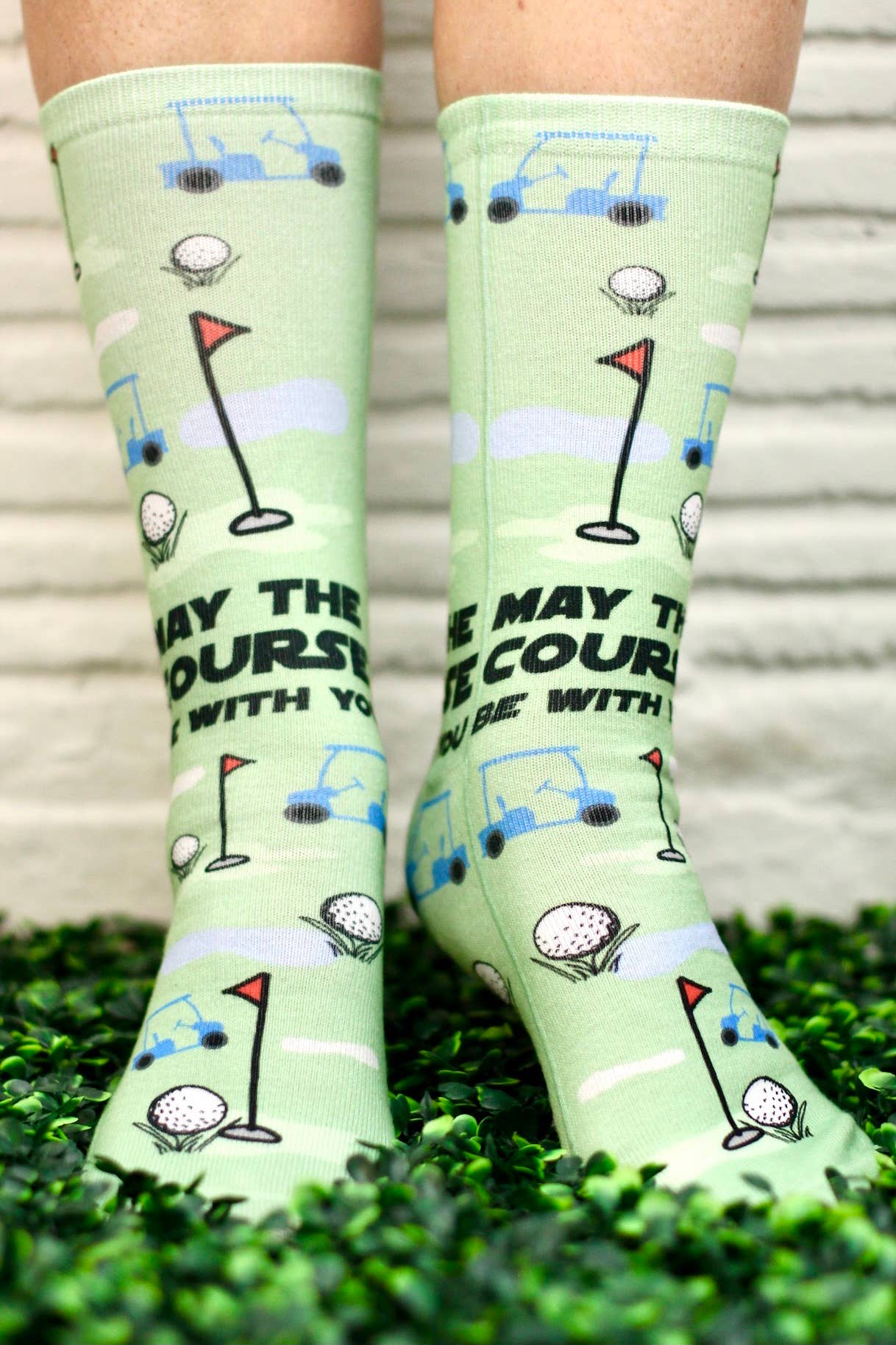 May The Course Be With You Socks