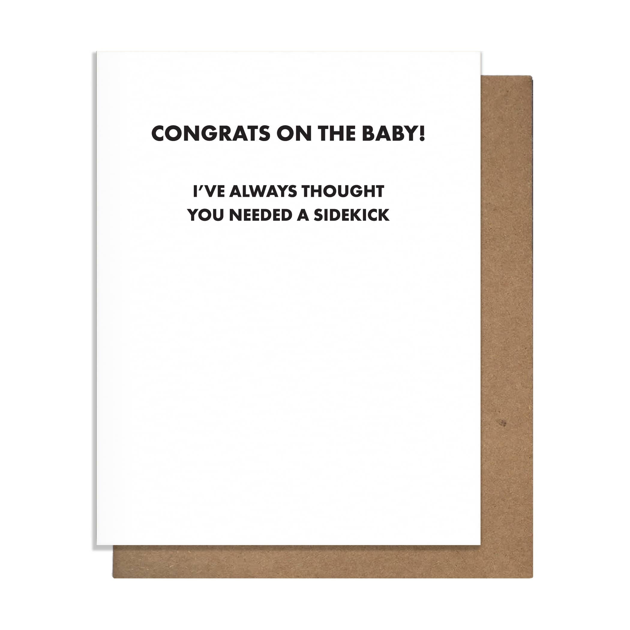 Pretty Alright Goods - Sidekick -  Baby Card