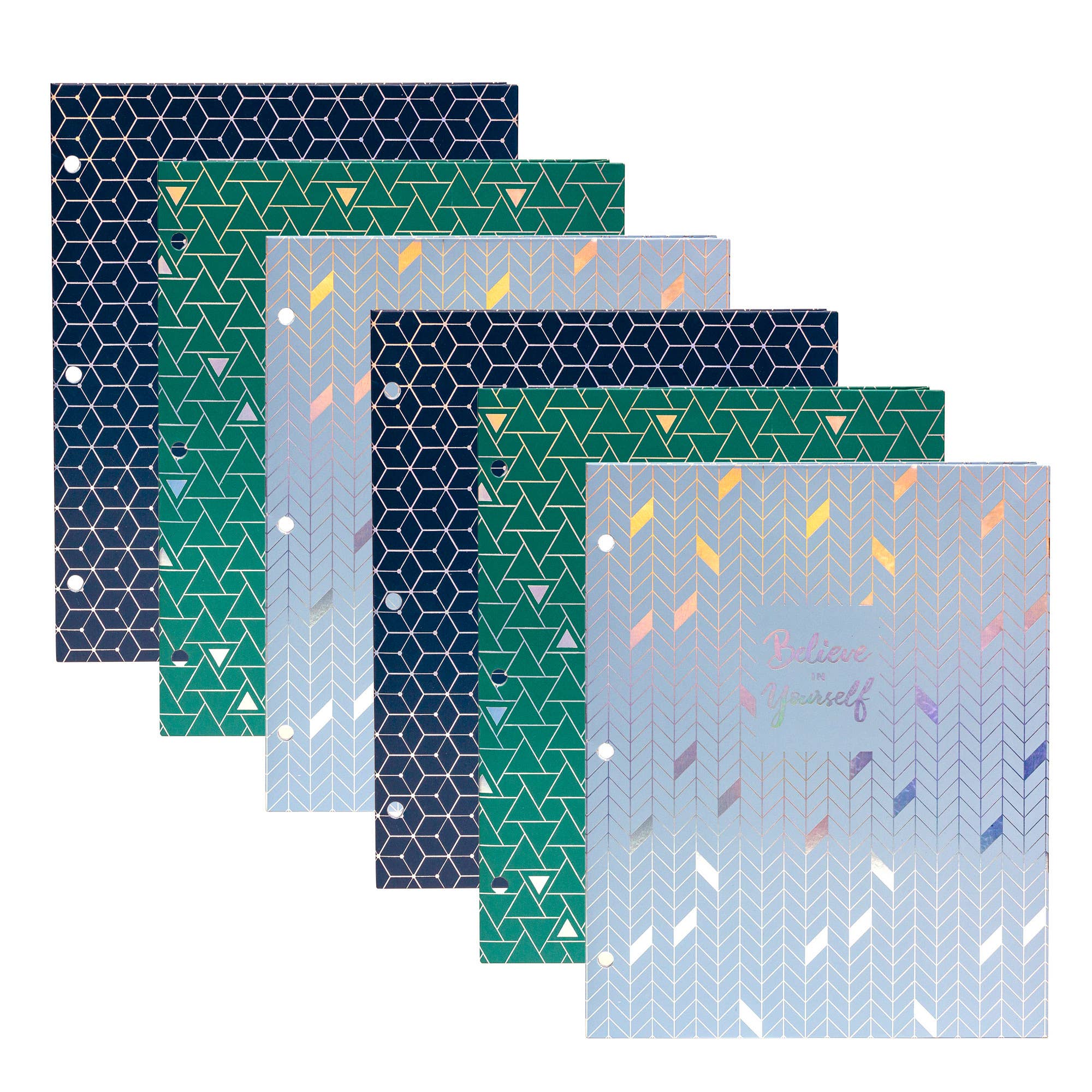 Pukka Pads North America - Glee 2-Pocket Portfolio- Assorted 6-pack
