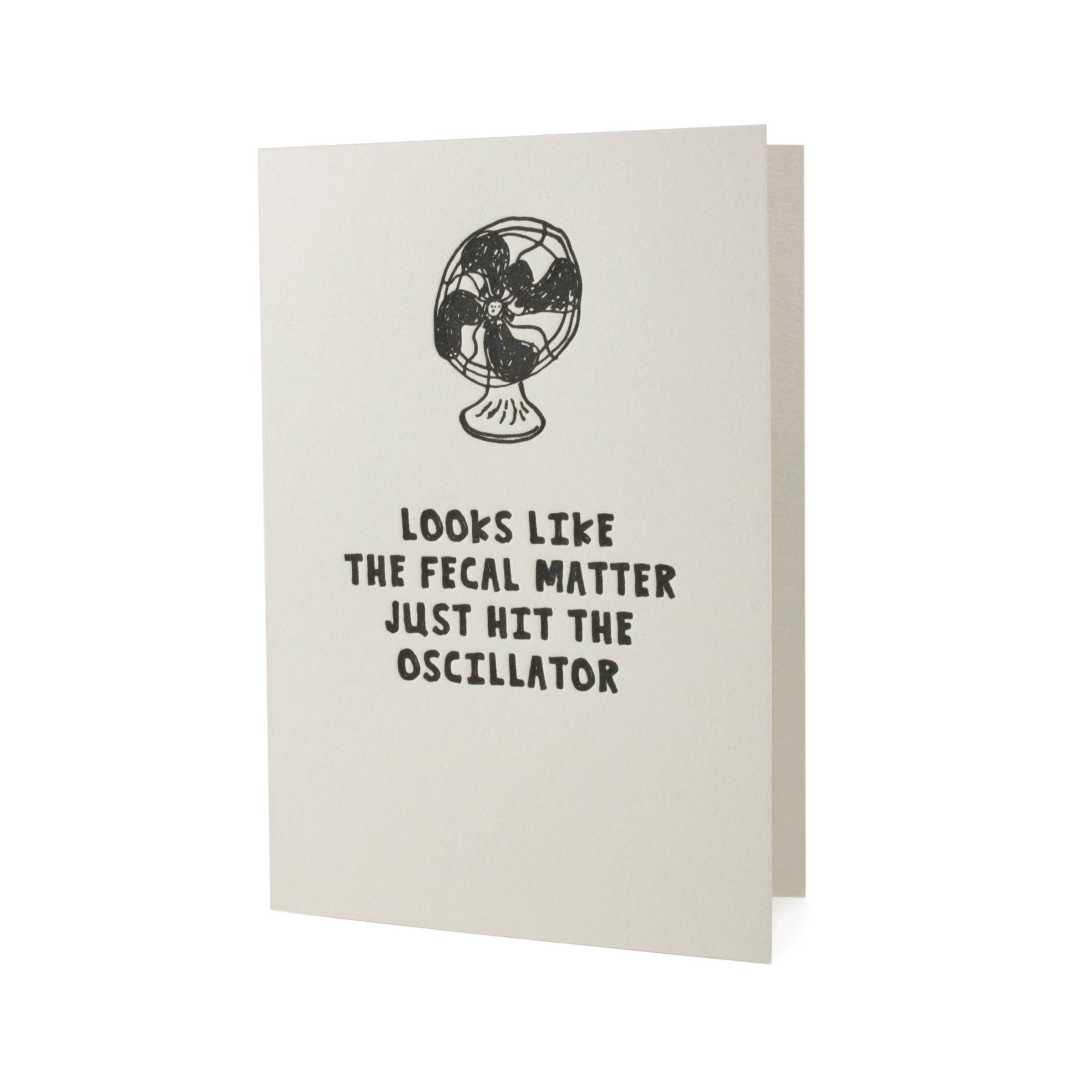 Oscillator Letterpress Card- Hat Wig Glove Co.