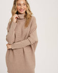 Slouch Neck Sweater Dress