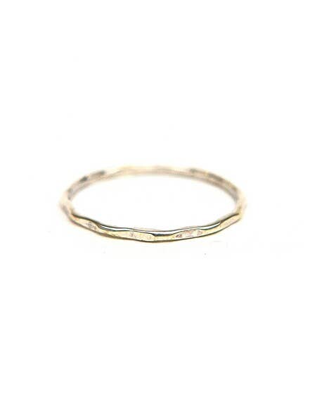 Sterling Stacking Rings - Textured: 6