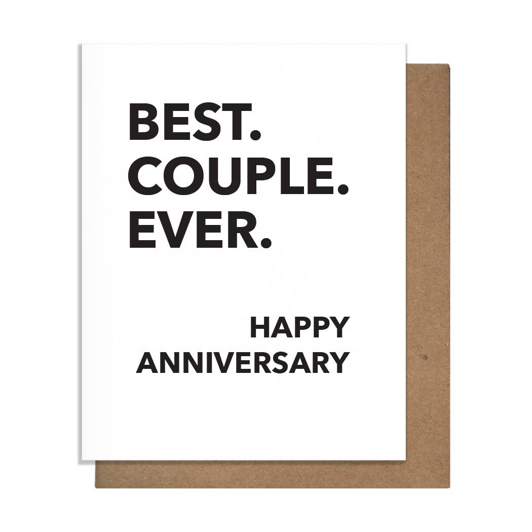 Pretty Alright Goods - Best Couple - Anniversary Card