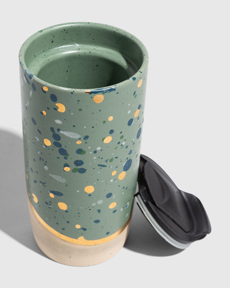 Insulated Stoneware Travel Mug (10 oz)