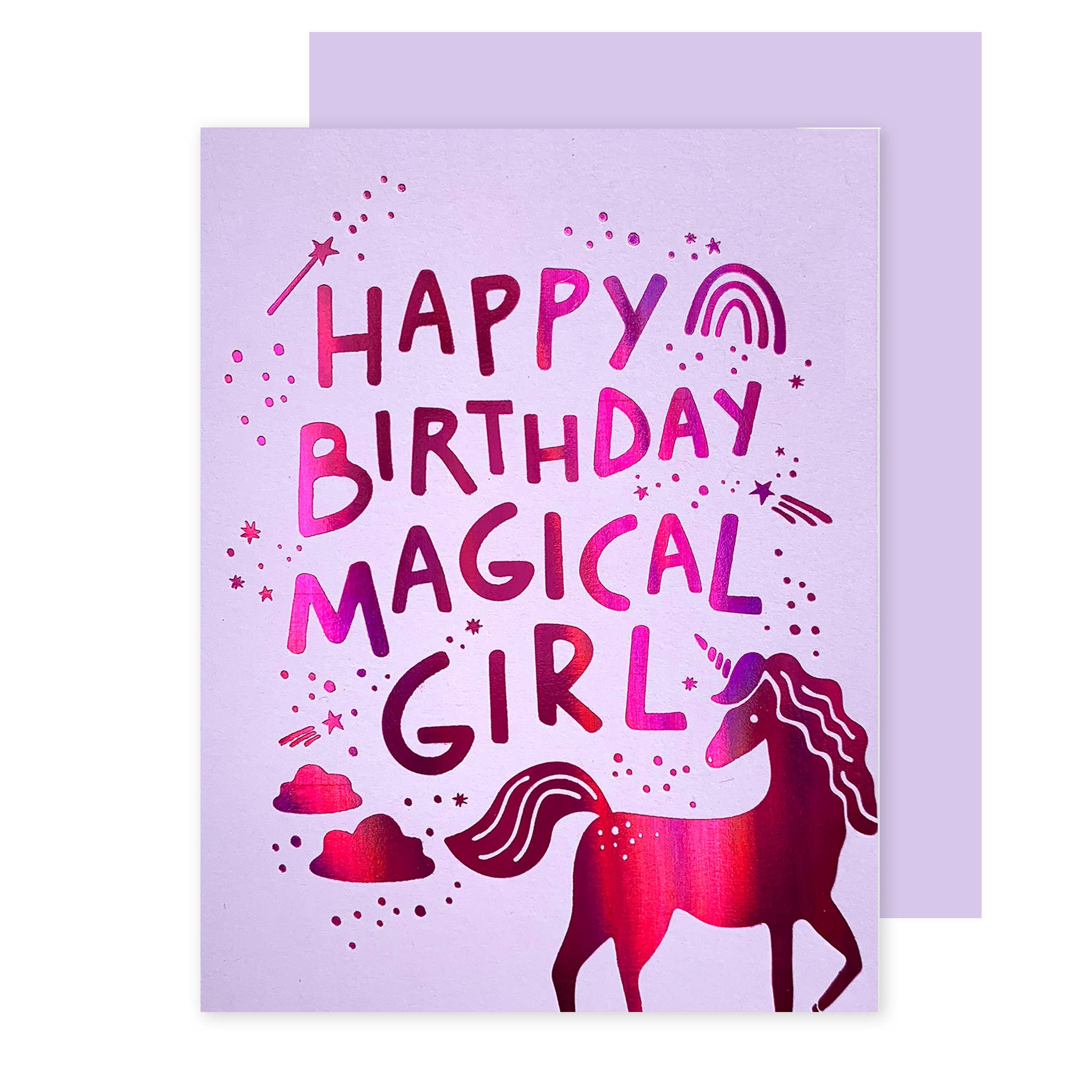 Magical Girl Birthday Card