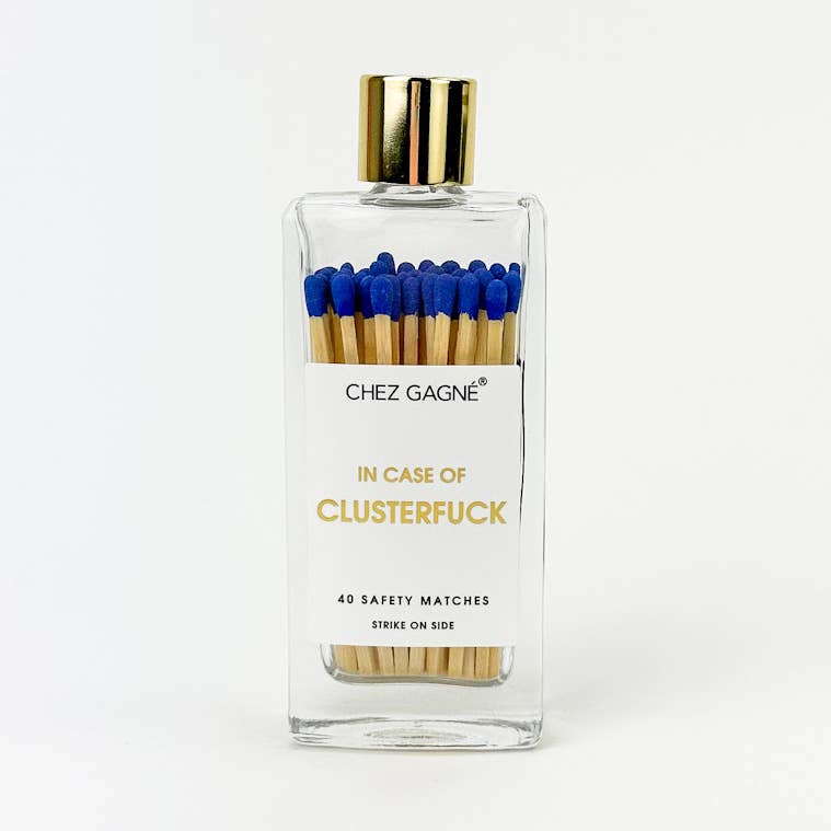 In Case of Clusterfuck - Glass Bottle Matches