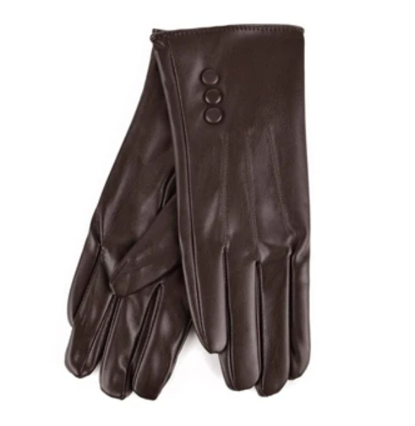Women&#39;s PU Leather Winter Touch Screen Gloves