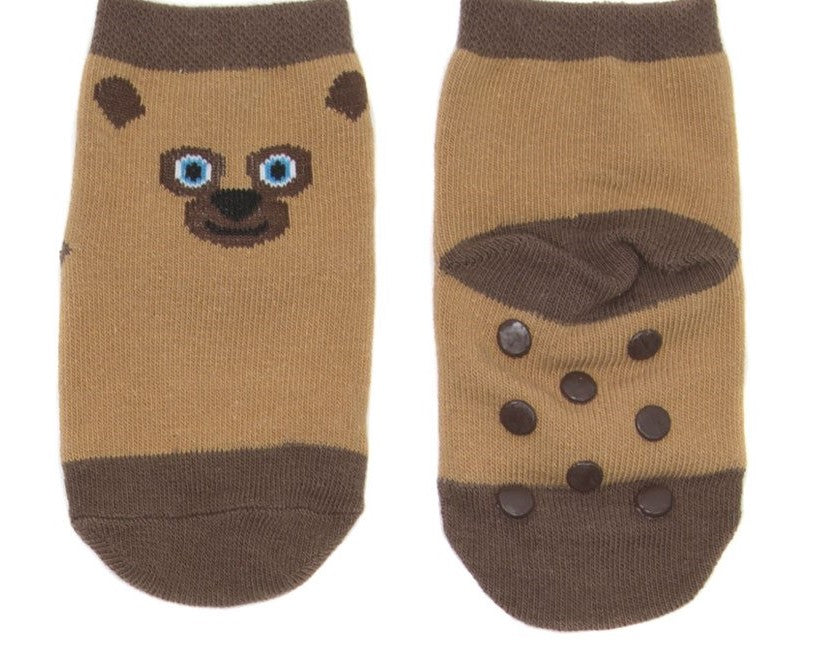 Out of Print Brown Bear Baby/Toddler Sock 4-pack