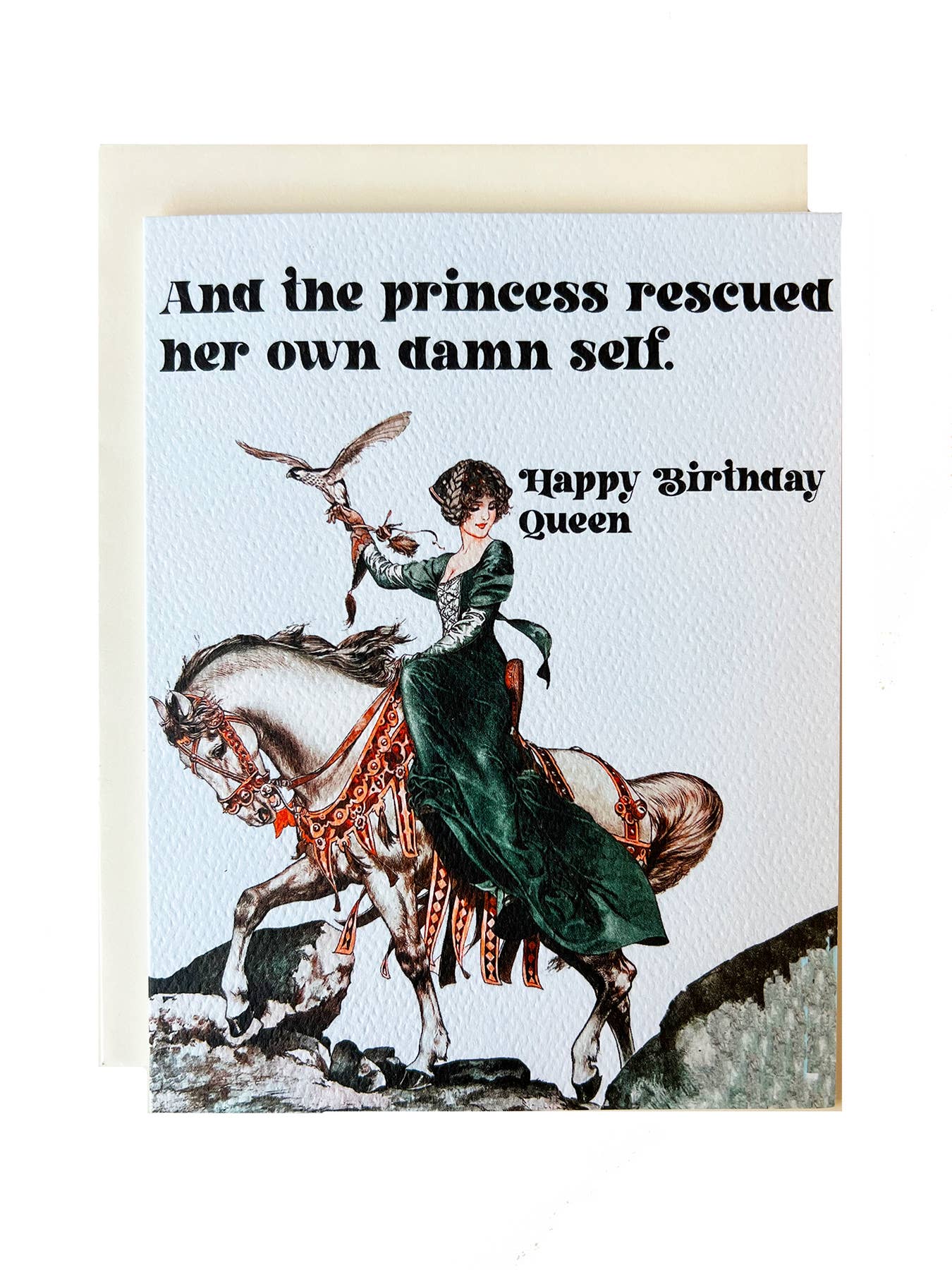 Princess Art Deco Birthday Card