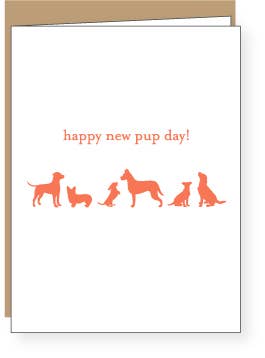 New Dog Day | Letterpress Greeting Card | Pet
