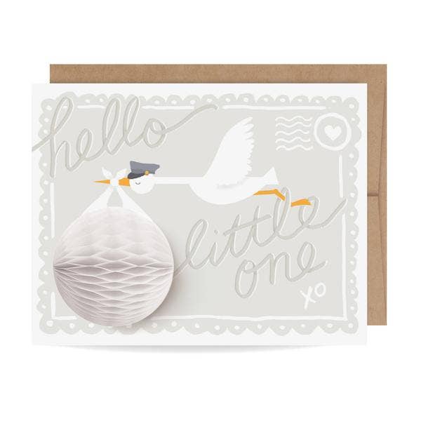 Pop-up Stork New Baby Card