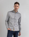 Button Down Cotton Long Sleeve Shirt