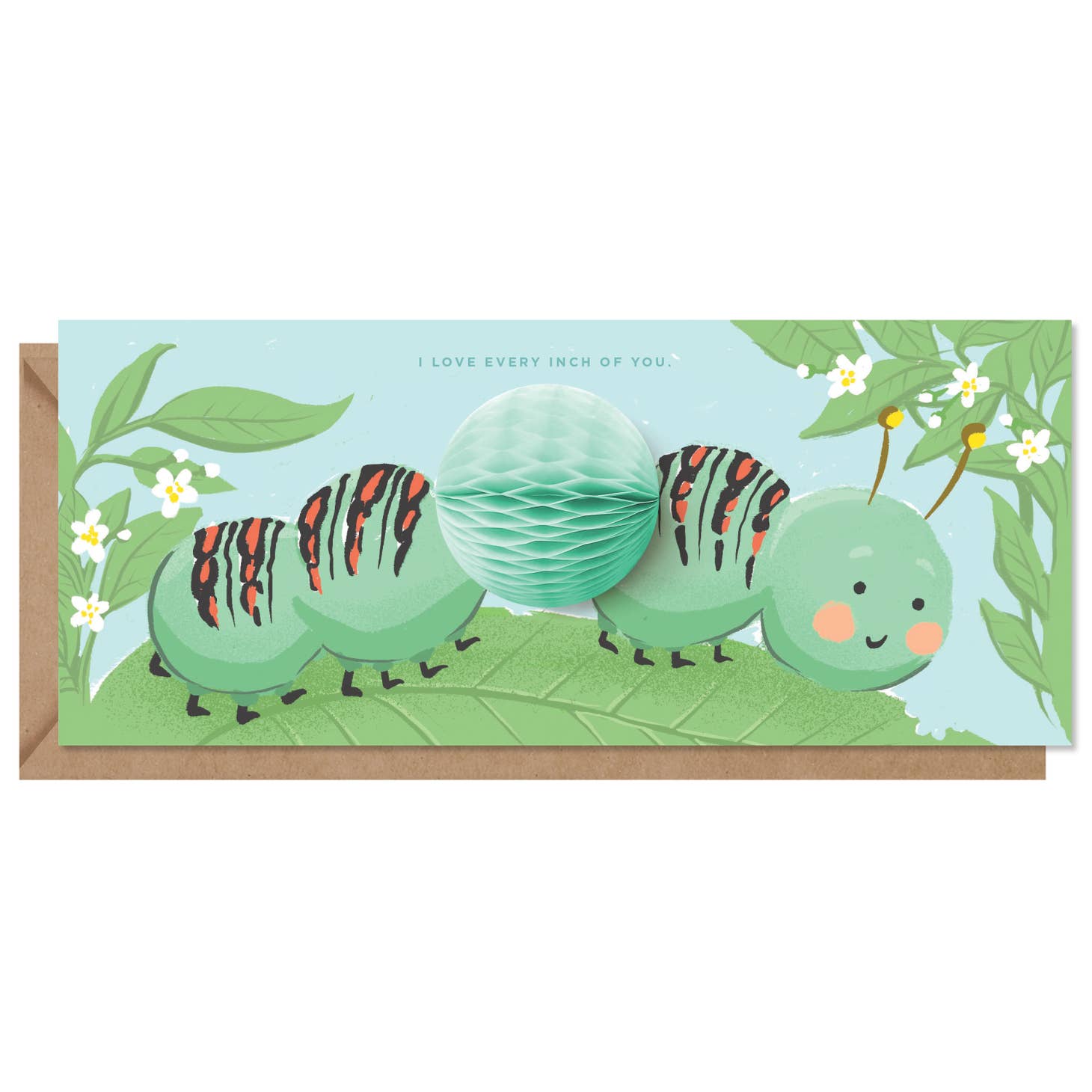 Pop-up Inchworm Love Card
