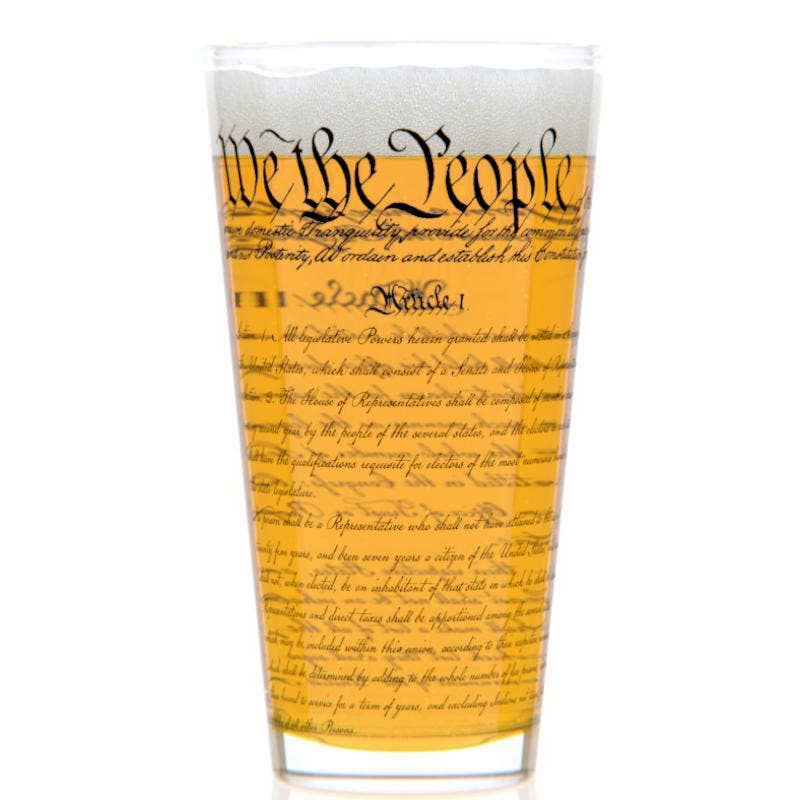 US Constitution Pint Glass