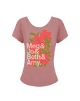 Out of Print Little Women Character Names Dolman Tee