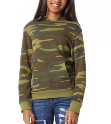 Camo Alternative Apparel Youth Pull Over