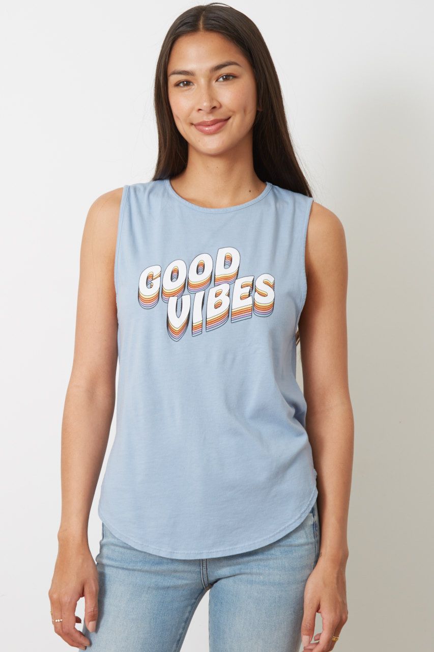 &quot;Good Vibes&quot; Tank- The Sassy