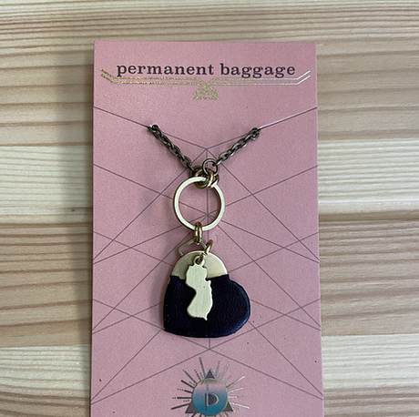 Permanent Baggage 18&quot; Heart New Jersey Necklace